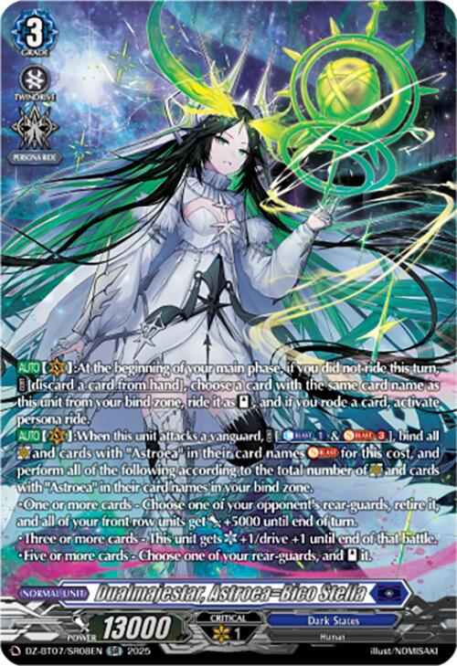 Dualmajestar, Astroea=Bico Stella (DZ-BT07/SR08EN) [DZ-BT07: Moon Fangs & Cerulean Blaze] | Total Play