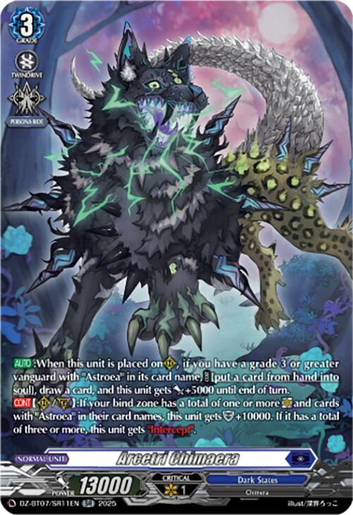 Arcetri Chimaera (DZ-BT07/SR11EN) [DZ-BT07: Moon Fangs & Cerulean Blaze] | Total Play