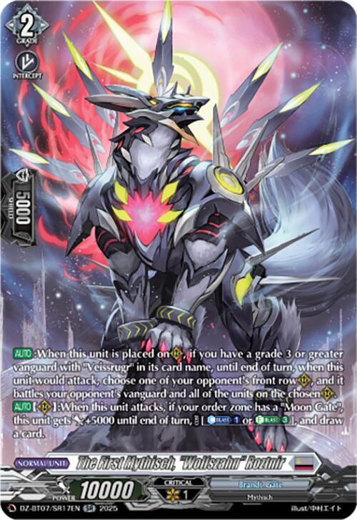 The First Mythisch, "Wolfszahn" Roztnir (DZ-BT07/SR17EN) [DZ-BT07: Moon Fangs & Cerulean Blaze] | Total Play