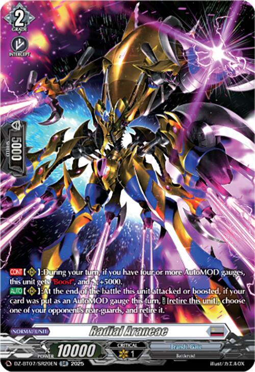 Radial Araneae (DZ-BT07/SR20EN) [DZ-BT07: Moon Fangs & Cerulean Blaze] | Total Play