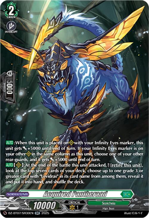 Acquired Pantheraad (DZ-BT07/SR30EN) [DZ-BT07: Moon Fangs & Cerulean Blaze] | Total Play