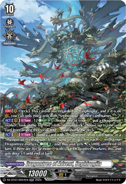 Dragontree of Advent, Sephirogila (DZ-BT07/SR44EN) [DZ-BT07: Moon Fangs & Cerulean Blaze] | Total Play