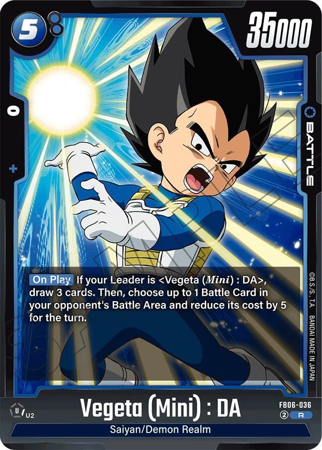 Vegeta (Mini) : DA - FB06-036 [Rivals Clash] | Total Play