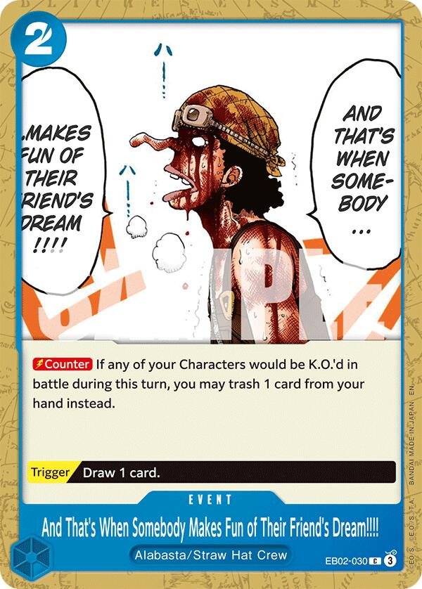And That's When Somebody Makes Fun of Their Friend's Dream!!!! [Extra Booster: Anime 25th Collection] | Total Play