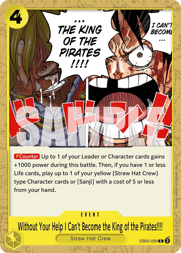 Without Your Help I Can't Become the King of the Pirates!!!! [Extra Booster: Anime 25th Collection] | Total Play