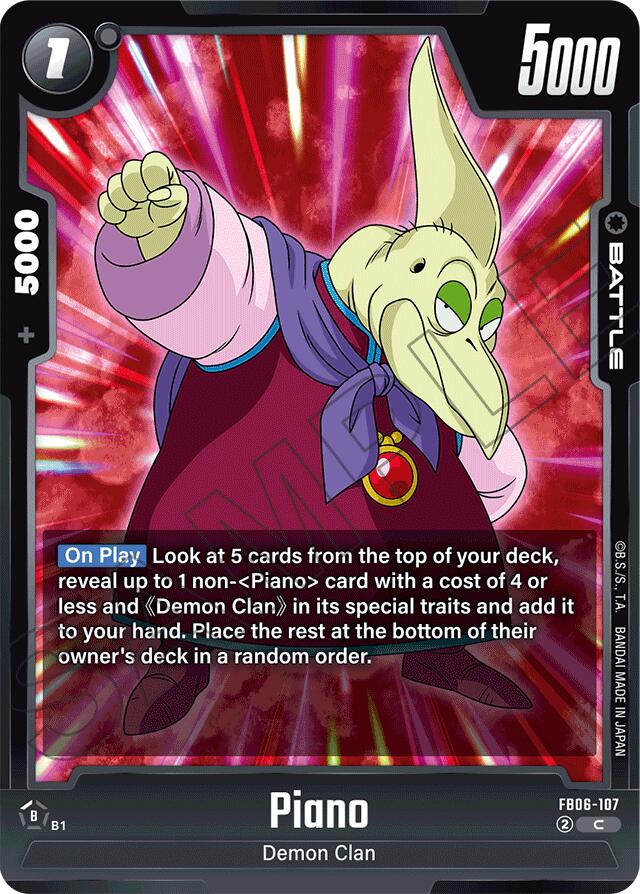 Piano (FB06-107) [Rivals Clash] | Total Play