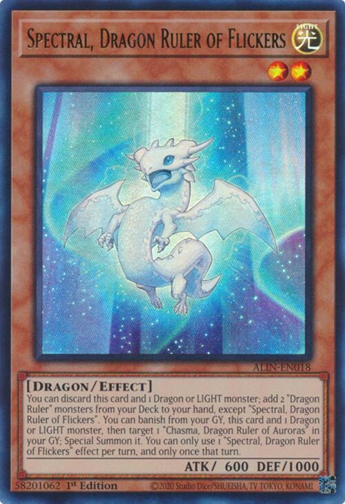 Spectral, Dragon Ruler of Flickers [ALIN-EN018] Ultra Rare | Total Play