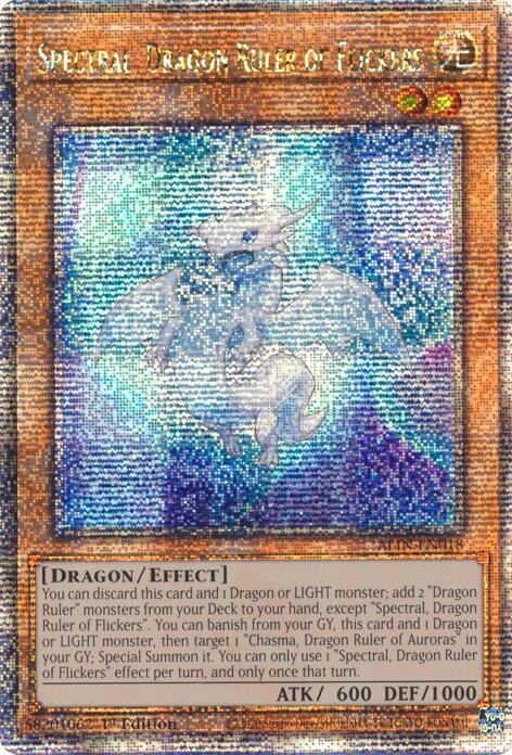 Spectral, Dragon Ruler of Flickers [ALIN-EN018] Quarter Century Secret Rare | Total Play