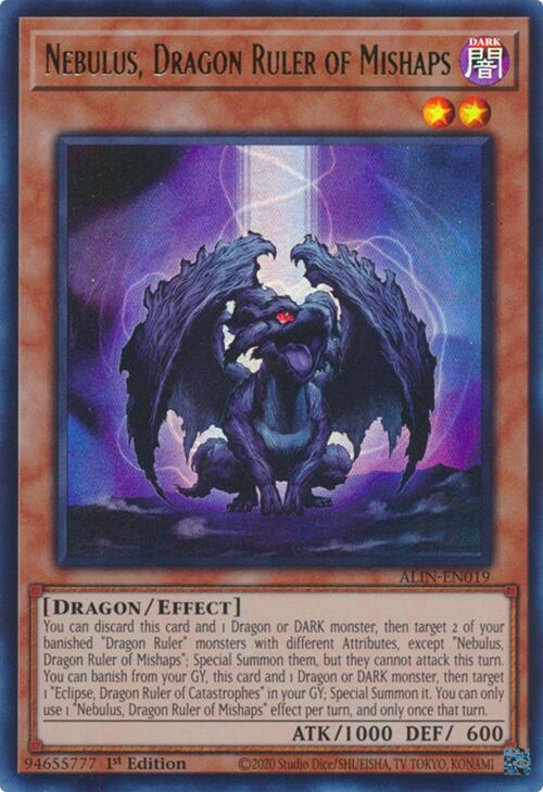 Nebulus, Dragon Ruler of Mishaps [ALIN-EN019] Ultra Rare | Total Play