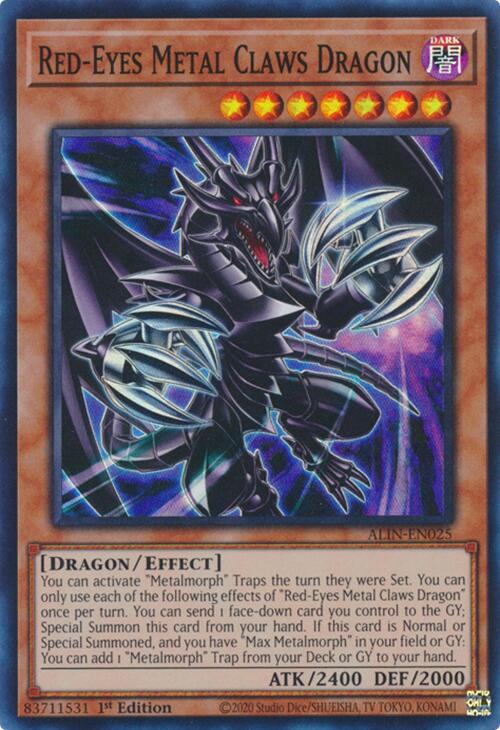 Red-Eyes Metal Claws Dragon [ALIN-EN025] Super Rare | Total Play