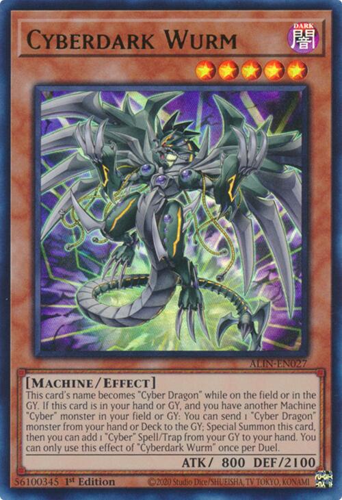 Cyberdark Wurm [ALIN-EN027] Ultra Rare | Total Play
