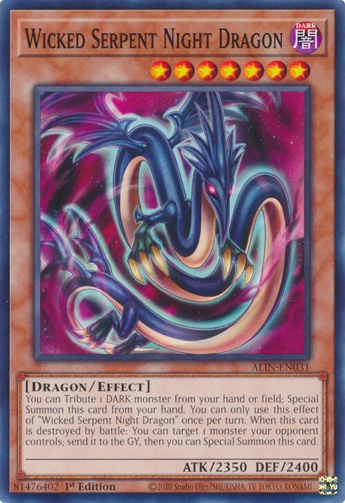 Wicked Serpent Night Dragon [ALIN-EN031] Common | Total Play