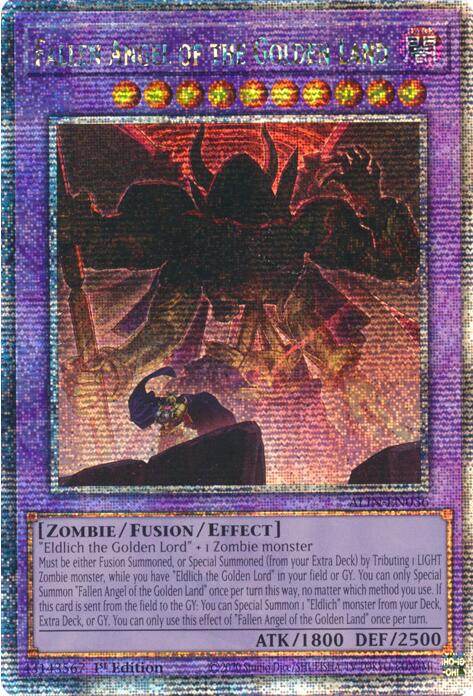 Fallen Angel of the Golden Land [ALIN-EN036] Quarter Century Secret Rare | Total Play