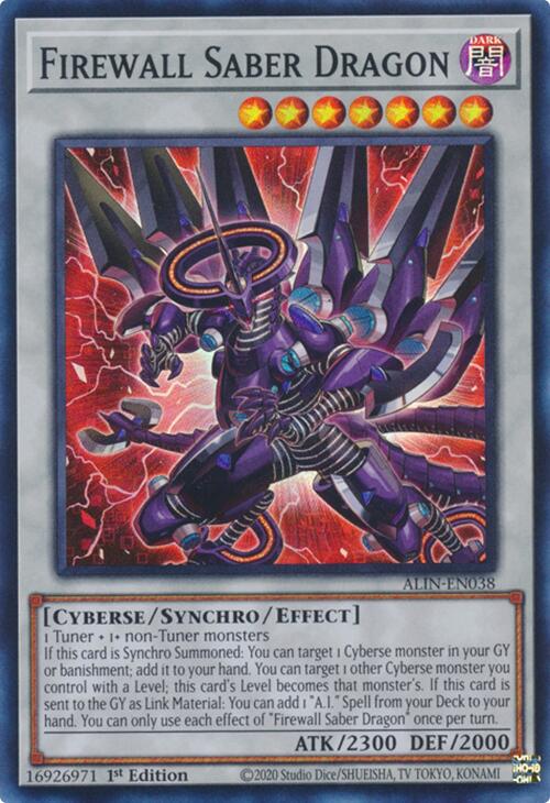 Firewall Saber Dragon [ALIN-EN038] Super Rare | Total Play