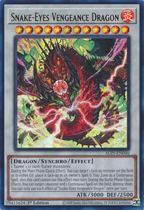 Snake-Eyes Vengeance Dragon [ALIN-EN040] Ultra Rare | Total Play