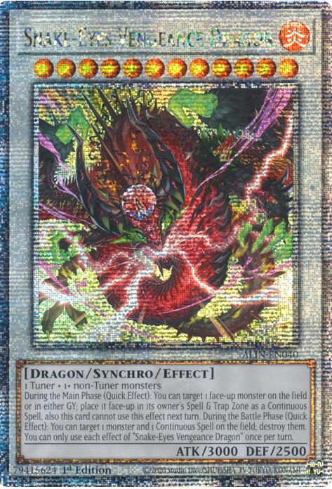 Snake-Eyes Vengeance Dragon [ALIN-EN040] Quarter Century Secret Rare | Total Play