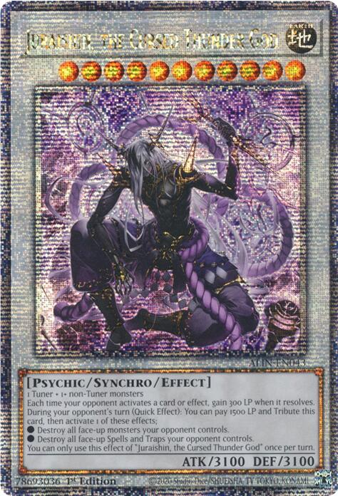 Juraishin, the Cursed Thunder God [ALIN-EN043] Quarter Century Secret Rare | Total Play