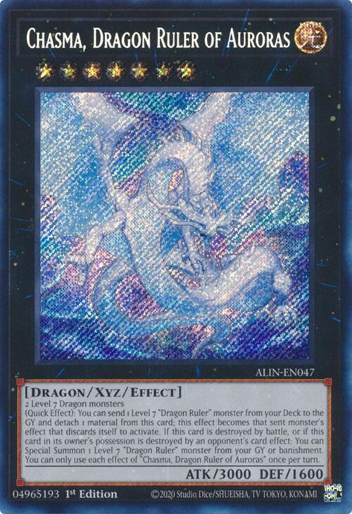 Chasma, Dragon Ruler of Auroras [ALIN-EN047] Secret Rare | Total Play