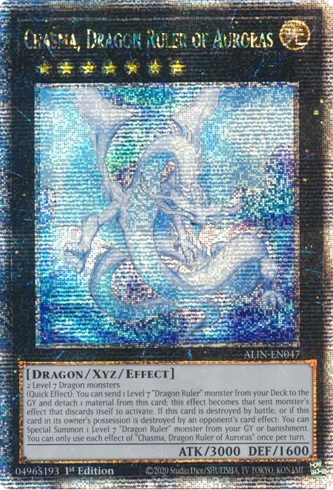 Chasma, Dragon Ruler of Auroras [ALIN-EN047] Quarter Century Secret Rare | Total Play