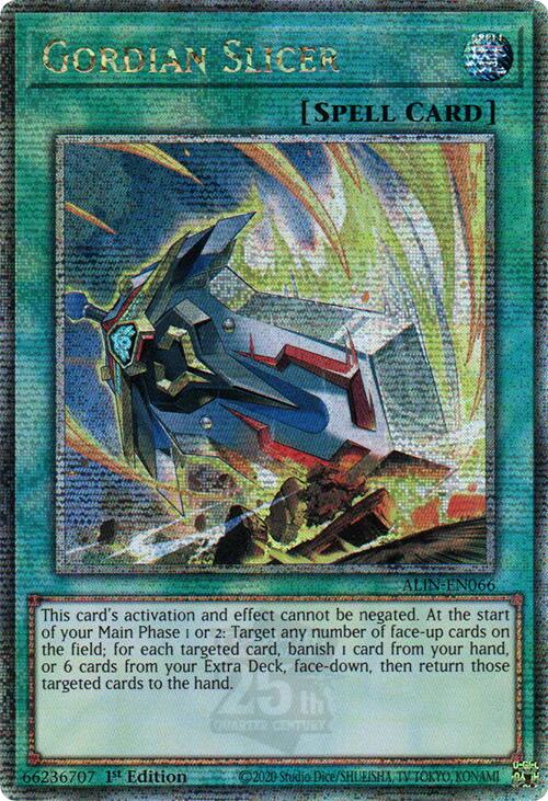 Gordian Slicer [ALIN-EN066] Quarter Century Secret Rare | Total Play