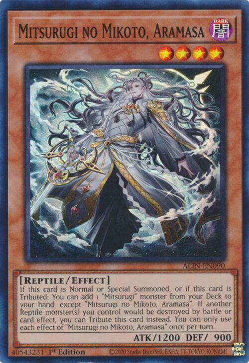 Mitsurugi no Mikoto, Aramasa [ALIN-EN090] Super Rare | Total Play