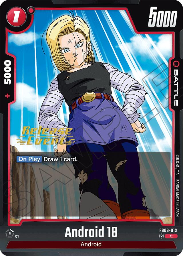 Android 18 (FB06-013) [Rivals Clash Release Event Cards] | Total Play
