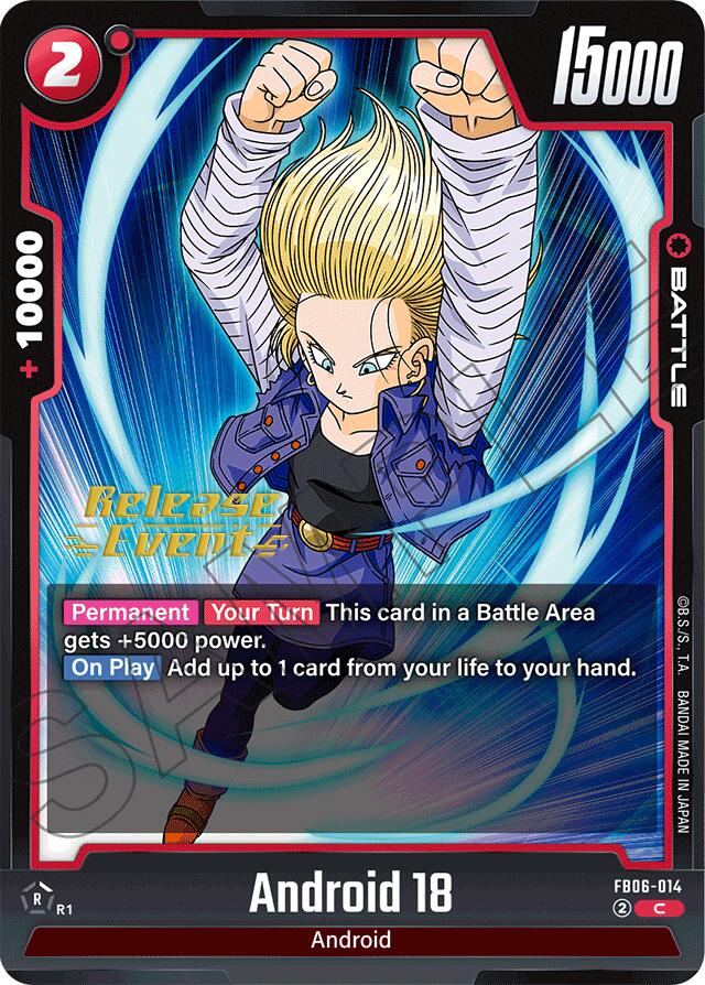 Android 18 (FB06-014) [Rivals Clash Release Event Cards] | Total Play