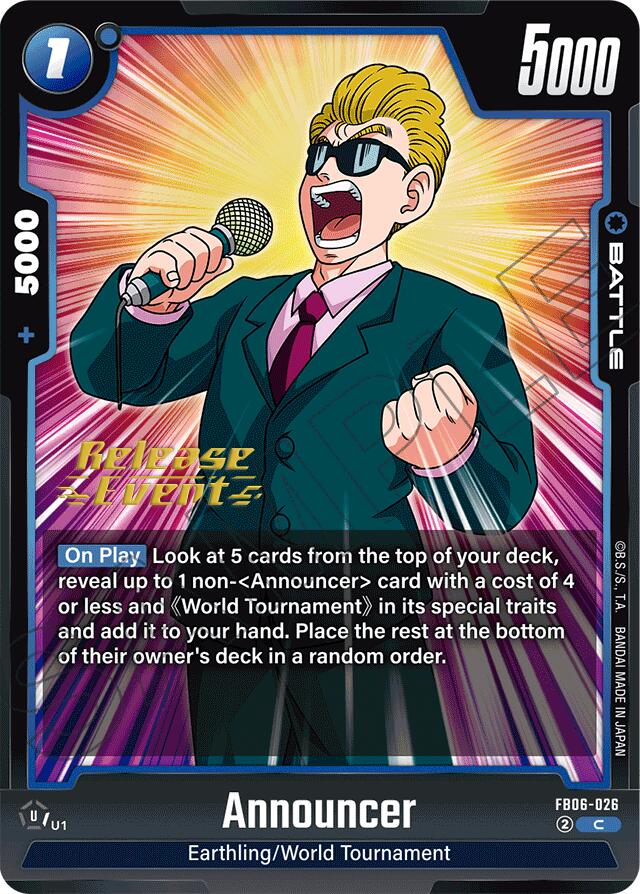 Announcer [Rivals Clash Release Event Cards] | Total Play