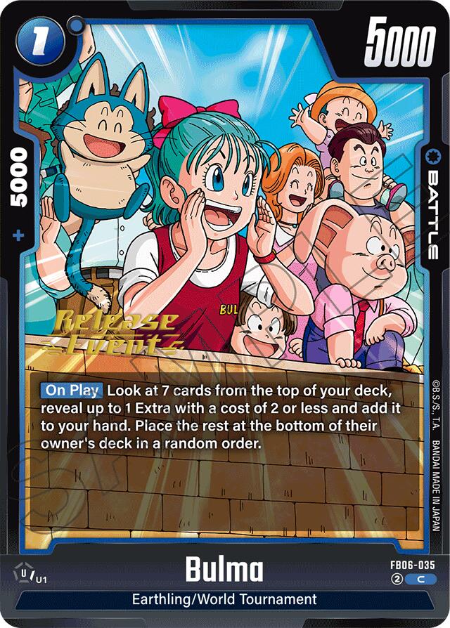 Bulma [Rivals Clash Release Event Cards] | Total Play