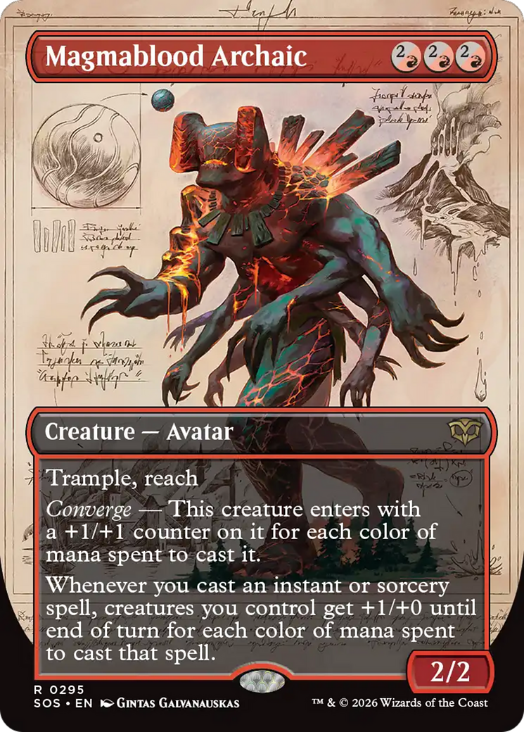 Magmablood Archaic (Borderless) [Secrets of Strixhaven] | Total Play