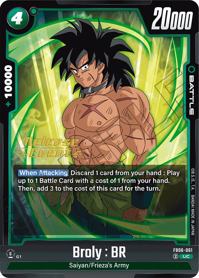 Broly : BR (FB06-061) [Rivals Clash Release Event Cards] | Total Play