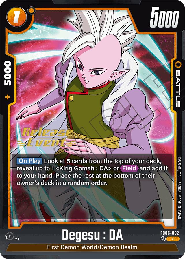Degesu : DA [Rivals Clash Release Event Cards] | Total Play
