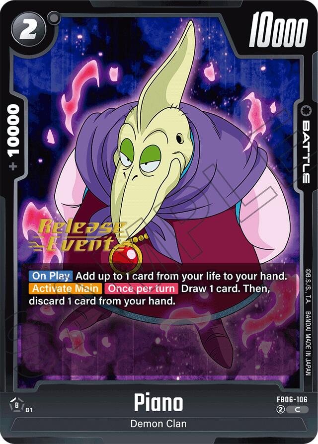 Piano (FB06-106) [Rivals Clash Release Event Cards] | Total Play
