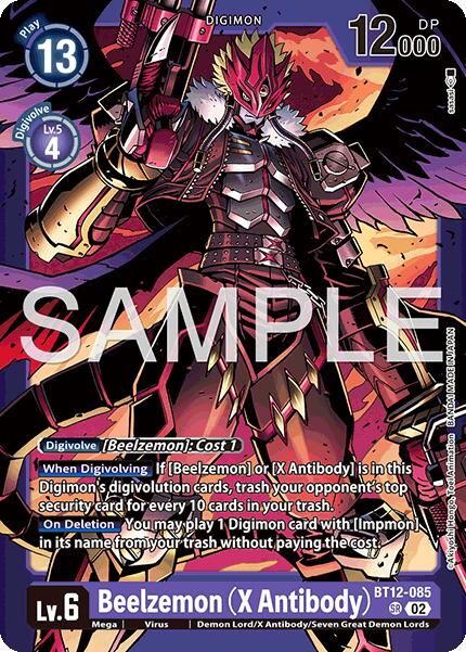 Beelzemon [BT12-085] (X Antibody) (Limited Card Pack -Billion Bullet-) [Limited Card Pack -Billion Bullet-] | Total Play
