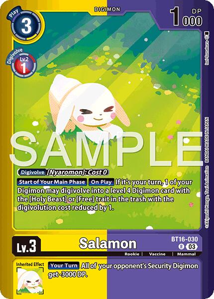 Salamon [BT16-030] (Limited Card Pack -Billion Bullet-) [Limited Card Pack -Billion Bullet-] | Total Play