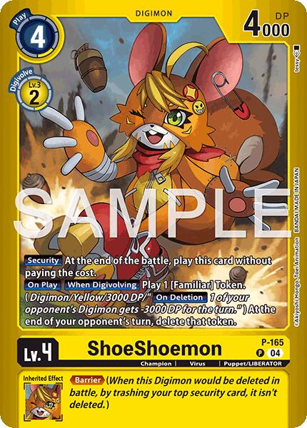 ShoeShoemon [P-165] (Limited Card Pack -Billion Bullet-) [Limited Card Pack -Billion Bullet-] | Total Play