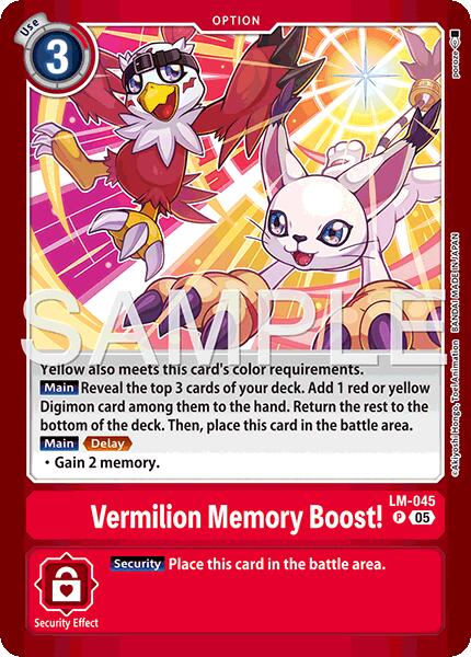 Vermillion Memory Boost! [LM-045] (Limited Card Pack -Billion Bullet-) [Limited Card Pack -Billion Bullet-] | Total Play