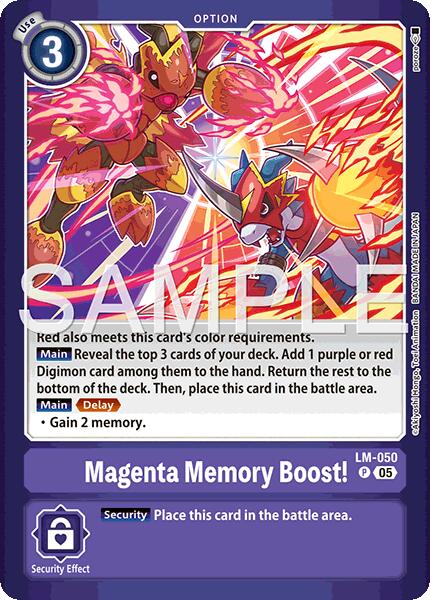 Magenta Memory Boost! [LM-050] (Limited Card Pack -Billion Bullet-) [Limited Card Pack -Billion Bullet-] | Total Play