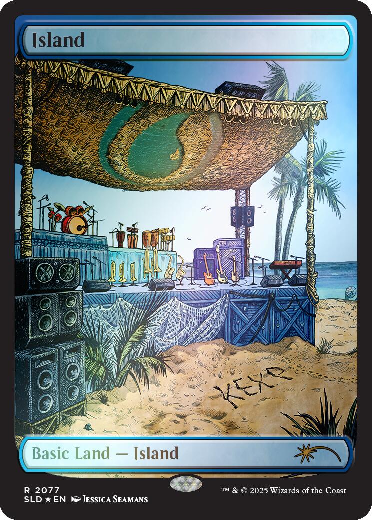 Island (2077) (Rainbow Foil) [Secret Lair Drop Series] | Total Play