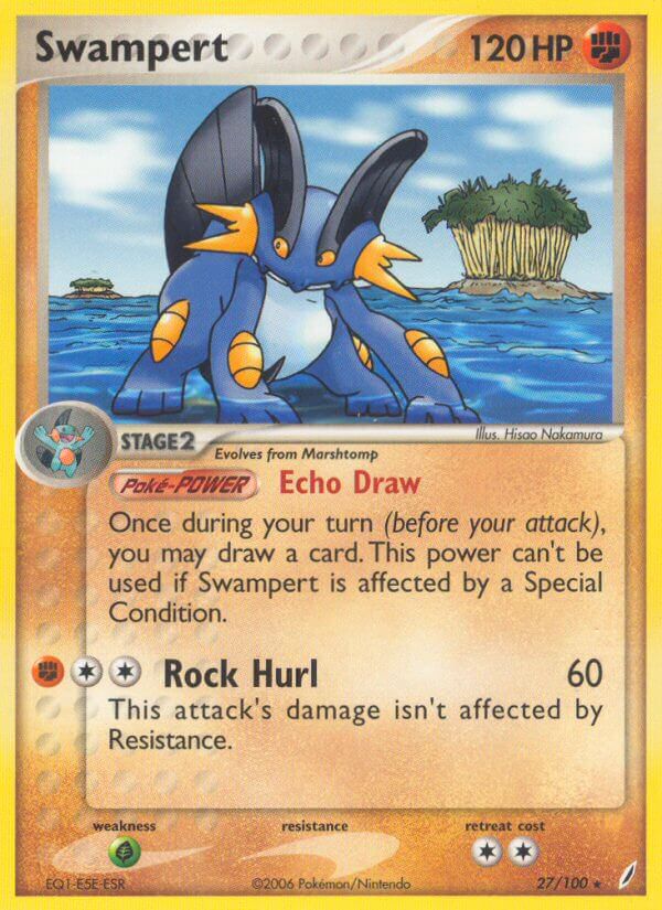 Swampert (27/100) (Theme Deck Exclusive) [EX: Crystal Guardians] | Total Play