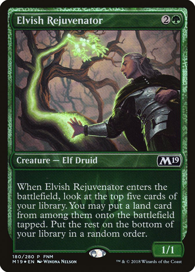 Elvish Rejuvenator (FNM) [Core Set 2019 Promos] | Total Play