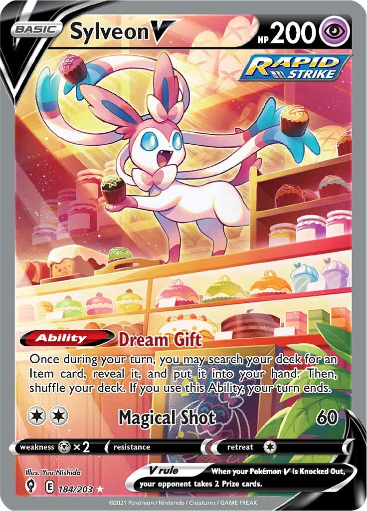 Sylveon V (184/203) [Sword & Shield: Evolving Skies] | Total Play