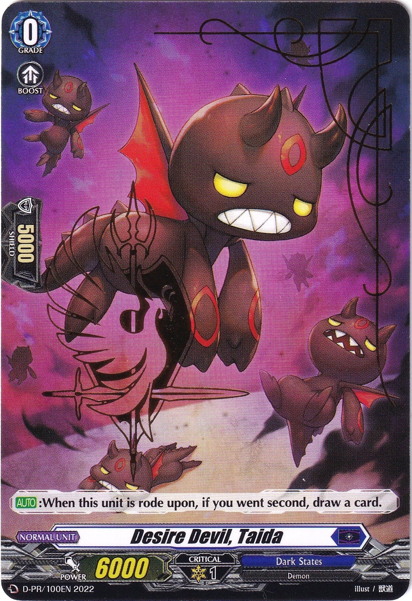 Desire Devil, Taida (Hot Stamped) (D-PR/100EN 2022) [D Promo Cards] | Total Play