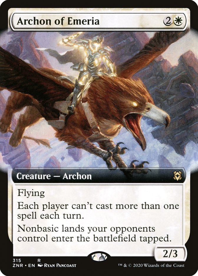 Archon of Emeria (Extended Art) [Zendikar Rising] | Total Play