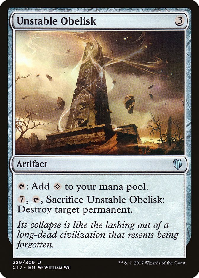 Unstable Obelisk [Commander 2017] | Total Play