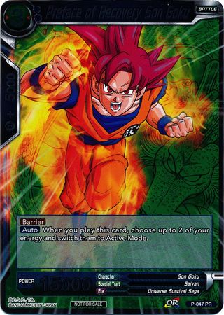 Preface of Recovery Son Goku (Event Pack 2 - 2018) (P-047_PR) [Promotion Cards] | Total Play