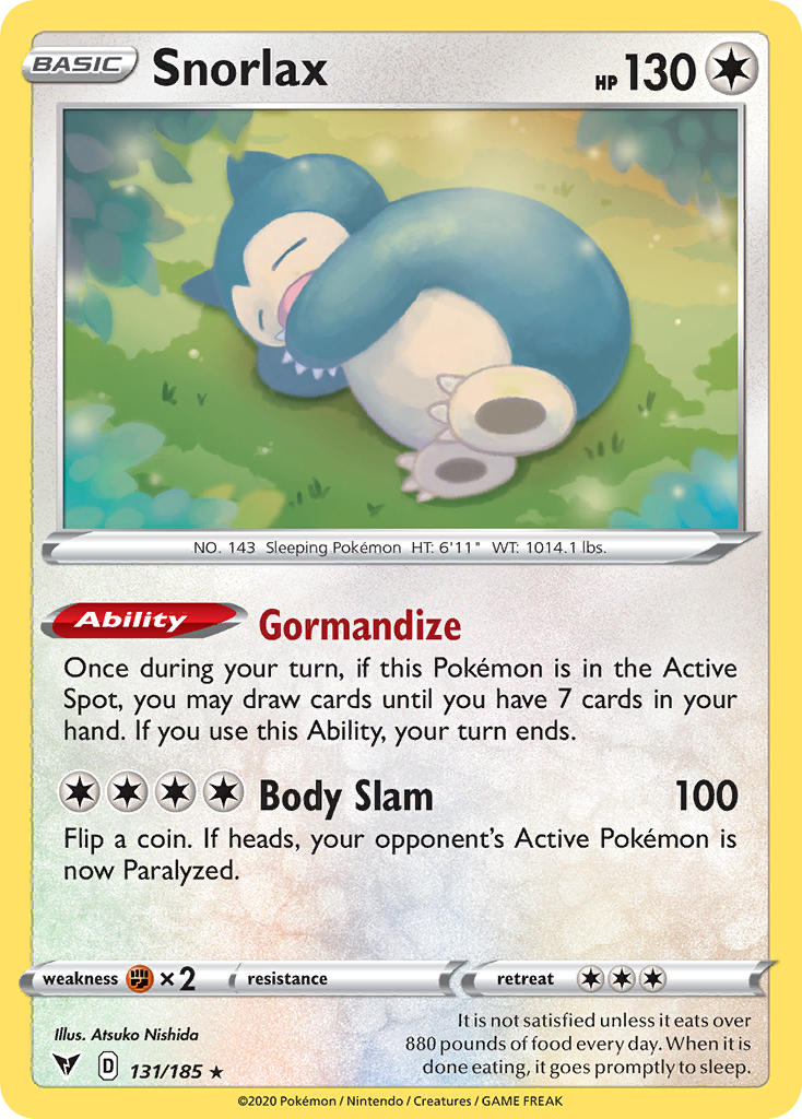 Snorlax (131/185) [Sword & Shield: Vivid Voltage] | Total Play