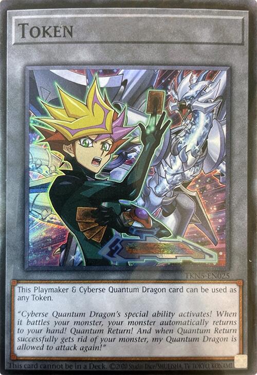 Token (Playmaker & Cyberse Quantum Dragon) [TKN5-EN025] Super Rare | Total Play