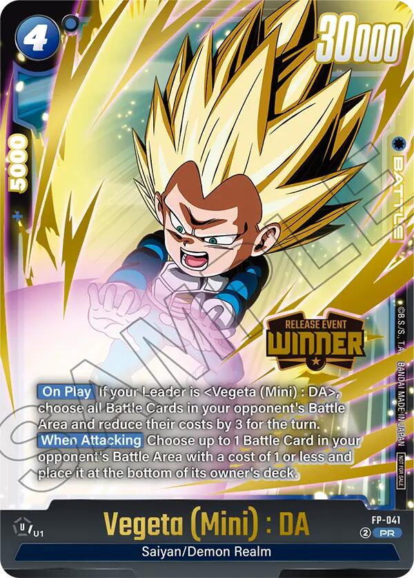 Vegeta (Mini) (FP-041) (Release Event Winner) [Rivals Clash Release Event Cards] | Total Play