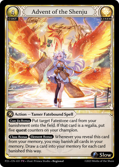 Advent of the Shenju (031) [Promotional Cards] | Total Play